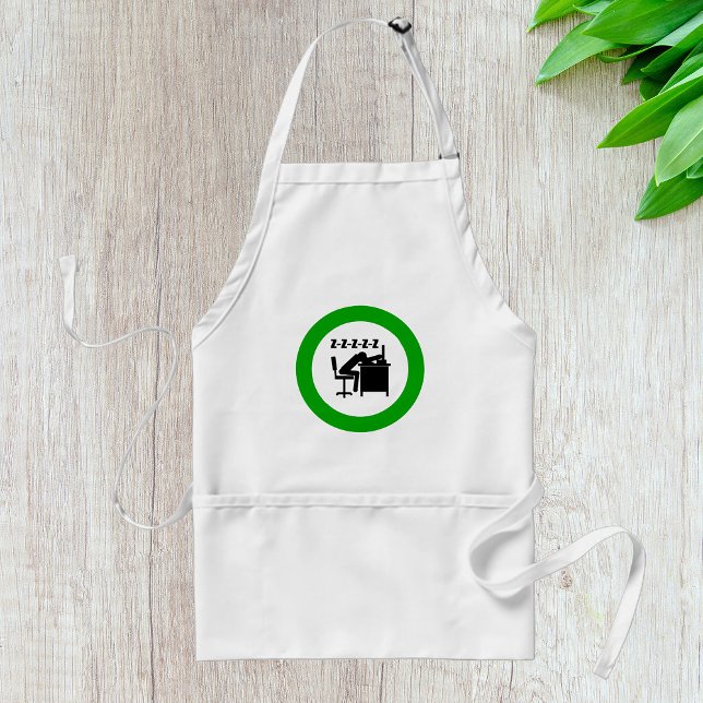 Funny Office Worker-Schlafen am Schreibtisch Schürze (Von Creator hochgeladen)