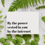 Funny Officiant Proposal Marry Us Invitation Einladung<br><div class="desc">Ask your officiant to marry you with this modern typography officiant proposal card that says: By the power vested in you by the internet,  will you be our officiant?</div>