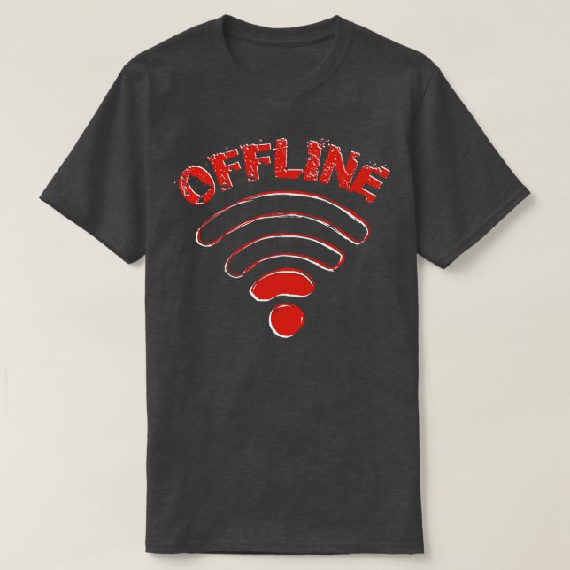 Funny Offline WiFigift T-Shirt (Design vorne)