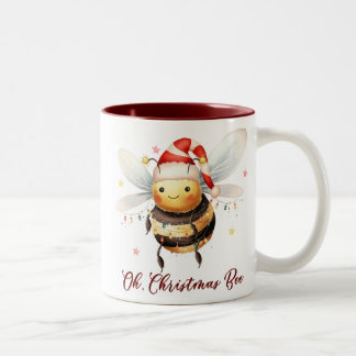 Funny Oh Christmas Bee Zweifarbige Tasse