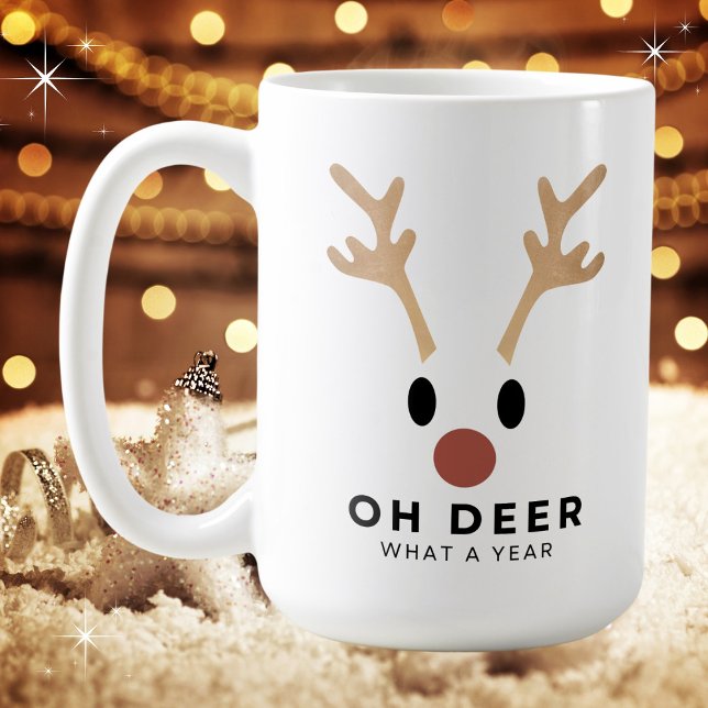 Funny Oh Dee Was für ein Jahr Weihnachten Kaffeetasse (Available in multiple mug types. 
)
