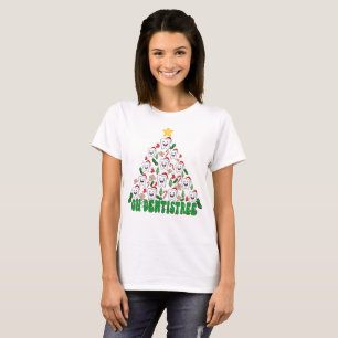 Funny Oh Dentistree Dentist Weihnachten T-Shirt