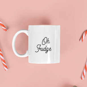 Funny Oh Fudge Weihnachts-Morgenessen Kleine Gesch Zweifarbige Tasse