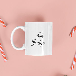 Funny Oh Fudge Weihnachts-Morgenessen Kleine Gesch Zweifarbige Tasse