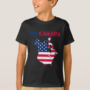 Funny Oh Kanada Funny Trump von US-Flaggen-T-Shirt T-Shirt