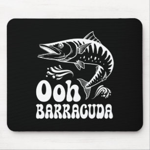 Funny Ohh Rracuda Fischen von Rockmusik liebt mich Mousepad