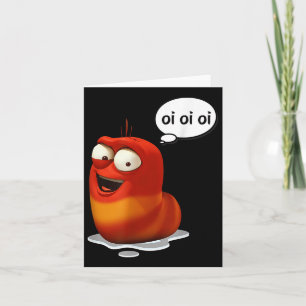 Funny Oi Oi Oi Red Worm Sarcastic Meme Karte