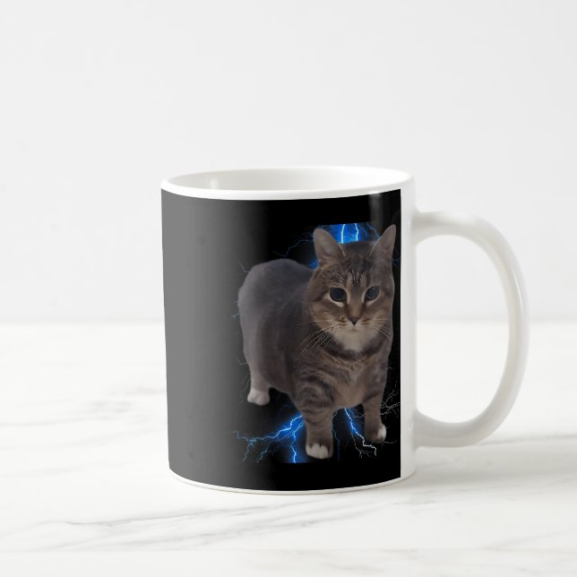 Funny Oiia Oiia Spinning Cat Meme Cat Brainrot Kaffeetasse (Rechts)