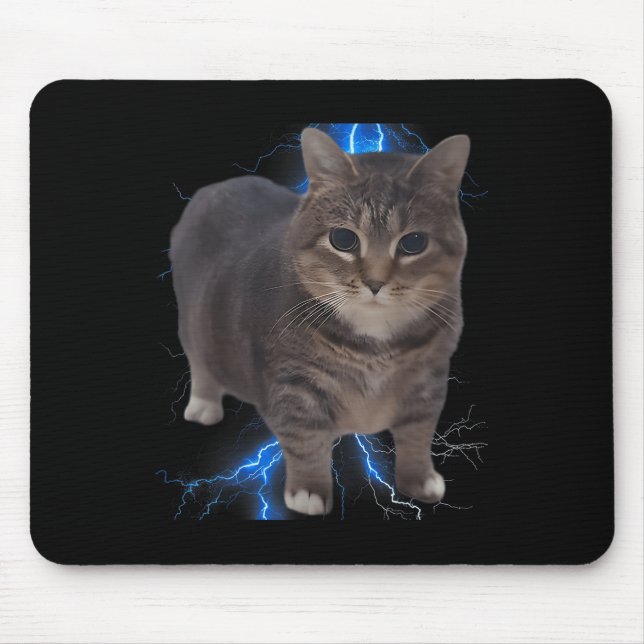 Funny Oiia Oiia Spinning Cat Meme Cat Brainrot Mousepad (Vorne)