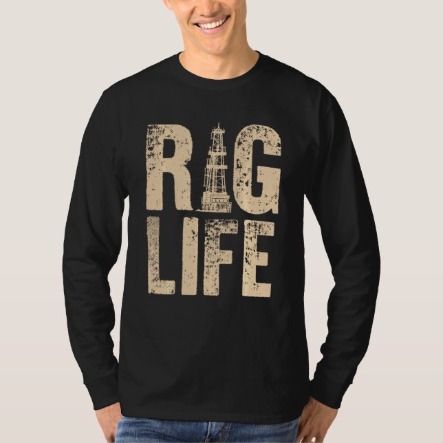 Funny Oil Ridge for Oil Field Men Oilfield Worker T-Shirt (Vorderseite)