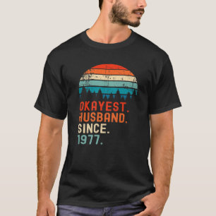 Funny Okest Ehemann seit 1977 Vintage Wedding A T-Shirt