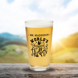 Funny Okest Golfer Gag Geschenk Personalisiert Glas