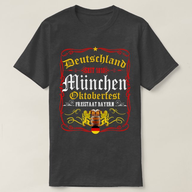 Funny Oktoberfest Deutsches Bierfest 2021 T-Shirt (Design vorne)