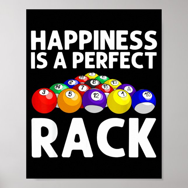 Funny Ol Design For Men Women Billiards Lover Ol P Poster (Vorne)