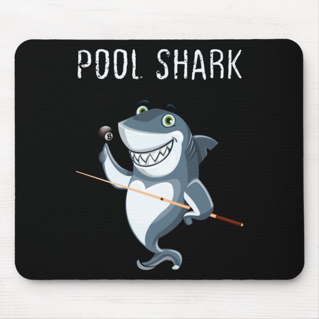 Funny Ol Shark Ol Players Billiard  Mousepad (Vorne)