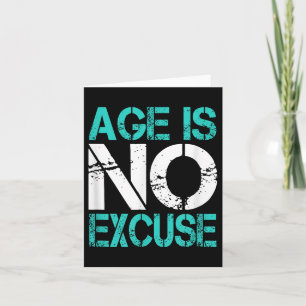 Funny Old Age Gym Lover Fitness Workout Age ist ni Karte