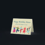 Funny Old Age Over The Hill Birthday Sister Karte<br><div class="desc">Das sonnige Alte über dem Hügel Schwester Geburtstag Das alles geschah nicht,  als es ein Leben dauerte,  um zu diesem phantastischen zu werden</div>