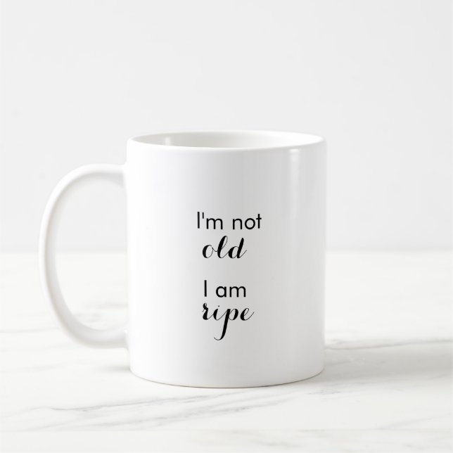 Funny Old Age Tasse (Links)