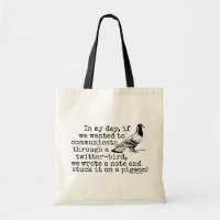 Funny Old Age Twitter Bird Taube
