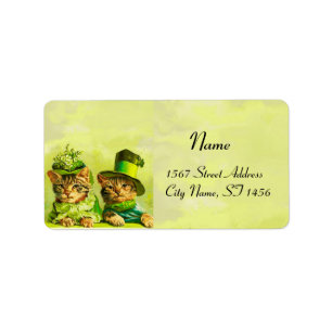 FUNNY OLD FASHION ST PATRICK'S DACCATS ADRESSAUFKLEBER