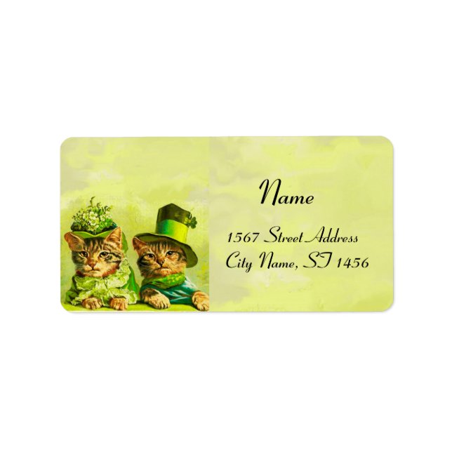 FUNNY OLD FASHION ST PATRICK'S DACCATS ADRESSAUFKLEBER (Vorne)