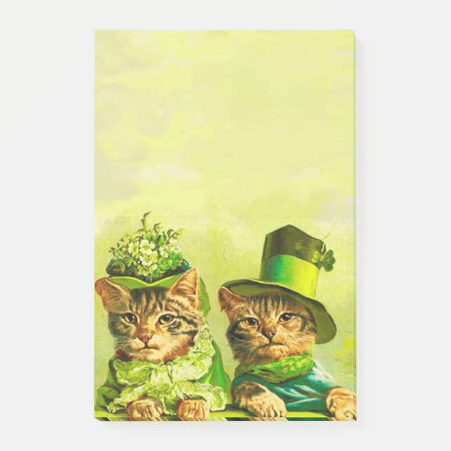 FUNNY OLD FASHION ST.PATRICK'S DACCATS POST-IT KLEBEZETTEL (Vorderseite)