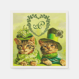 FUNNY OLD FASHION ST.PATRICK'S DAKATS HERZ SERVIETTE