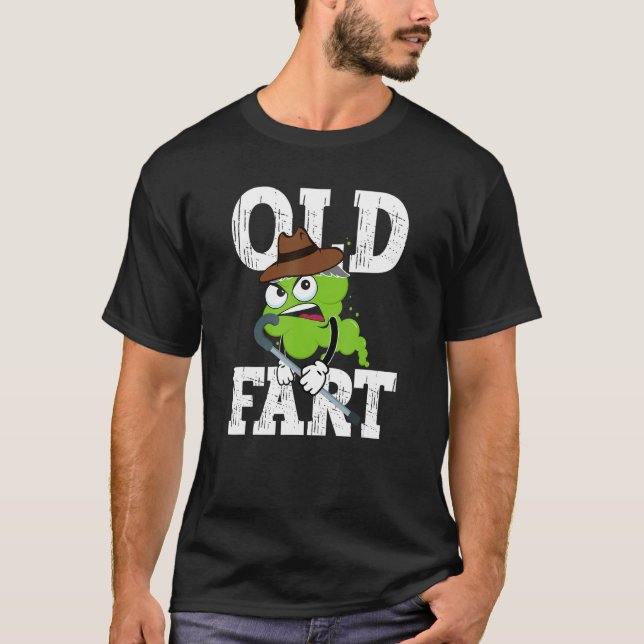 Funny Old Furz Shirt, Vater Joke Shirts, Gross Fun T-Shirt (Vorderseite)