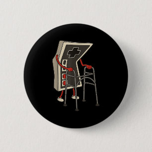 Funny Old Gamer Gaming Retro 80er 90s Videospiel O Button