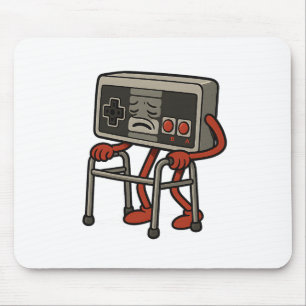 Funny Old Gamer Gaming Retro 80er 90s Videospiel O Mousepad