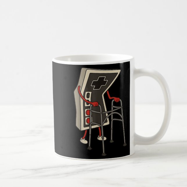Funny Old Gamer Gaming Retro 80s 90s Video Game Ol Kaffeetasse (Rechts)