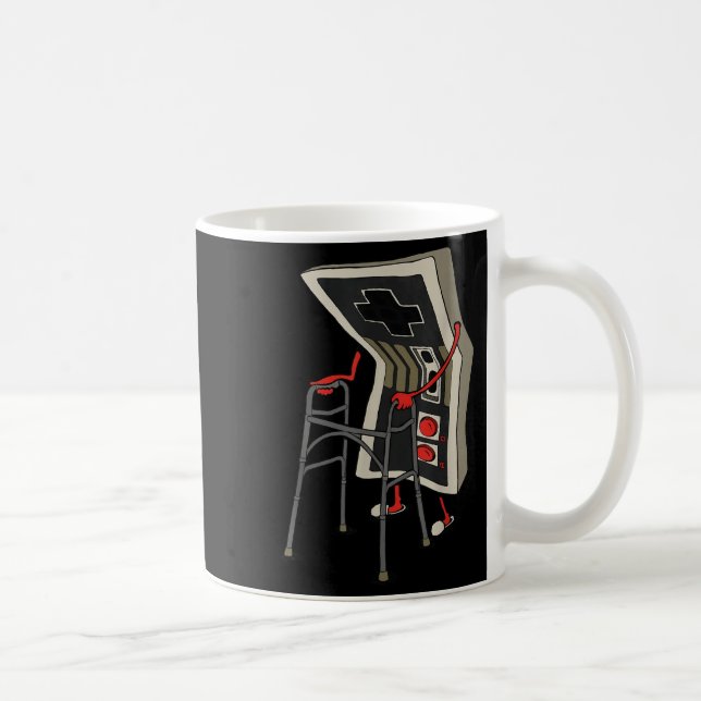 Funny Old Gamer Gaming Retro 80s 90s Video Game Ol Kaffeetasse (Rechts)