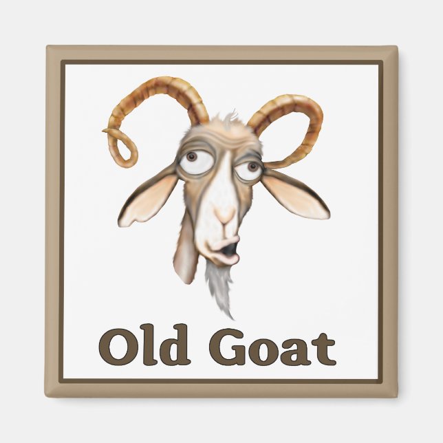 Funny Old Goat Magnet (Vorne)