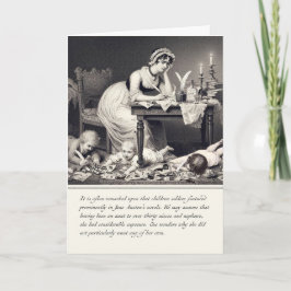 Funny Old Graving von Jane Austen Card Karte