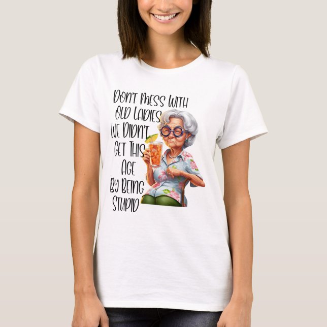 Funny Old Lady T-Shirt (Vorderseite)