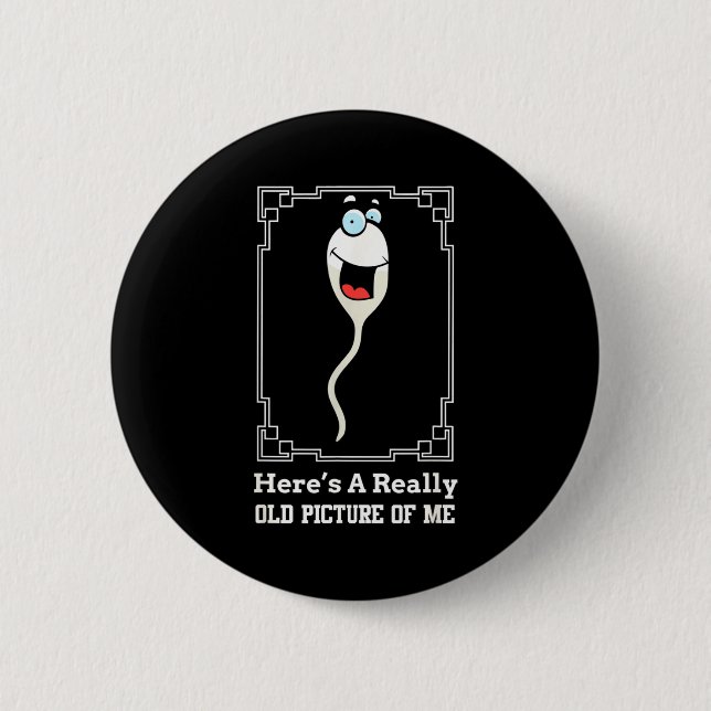 Funny Old Man Birthday Gag For Men Over 60  Button (Vorderseite)