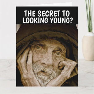 FUNNY OLD MAN BIRTHDAY Over the Hill Greeting Card Karte