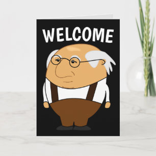 FUNNY OLD MAN GEBURTSTAG ÜBER DEM HÜGEL GREETING KARTE