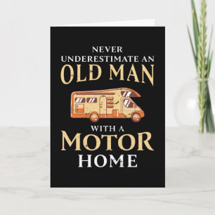 Funny Old Man Motorhome Weihnachtsgeschenk Karte