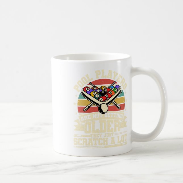 Funny Old Men Frauen 8 Ball Billard Billard Player Kaffeetasse (Rechts)