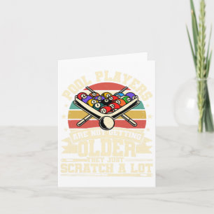 Funny Old Men Women 8 Ball Billiard Billard Billar Karte