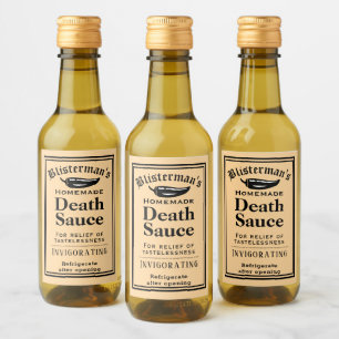 Funny Old modische hausgemachte Hot Sauce Chili Weinetikett