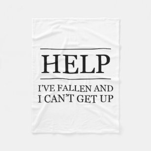 Funny Old People Clothing hilft mir zu fallen und Fleecedecke