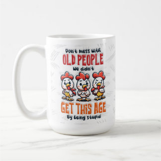 Funny Old People Sassy Geschenk Kaffeetasse