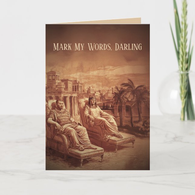 Funny Old Roman Valentine's Day Karte (Vorderseite)