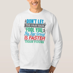 Funny Old Runner - schneller Altersgruppe Lauf T-Shirt