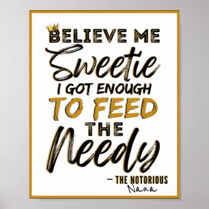 Funny Old School 90's Hip Hop Geburtstag/Baby Dusc Poster