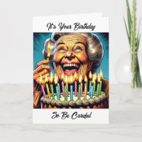 Funny Old Woman Birthday Spaß