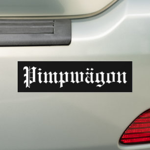 Funny Olde German Pimpwagon Car Swag Autohumor Autoaufkleber