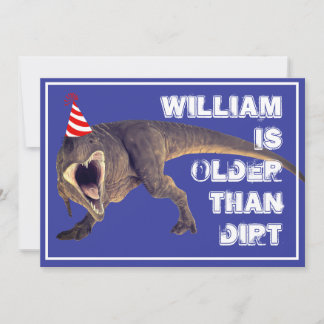 Funny Older als Diirt T-Rex Einladung